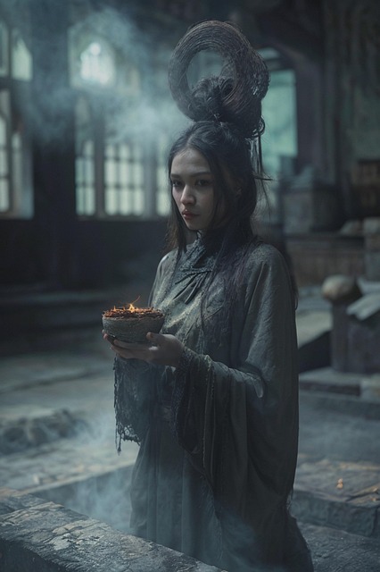 Free ai generated witch magic illustration