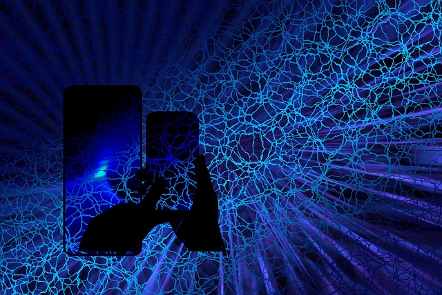 Free artificial social fabric digital community virtual society illustration