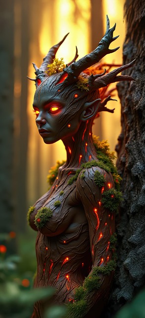 Free ai generated elf fantasy illustration