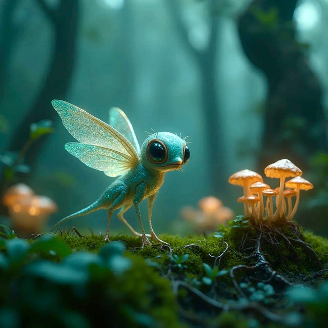 Download free HD stock image of Ai Generated Creature Free ai generated creature forest illustration