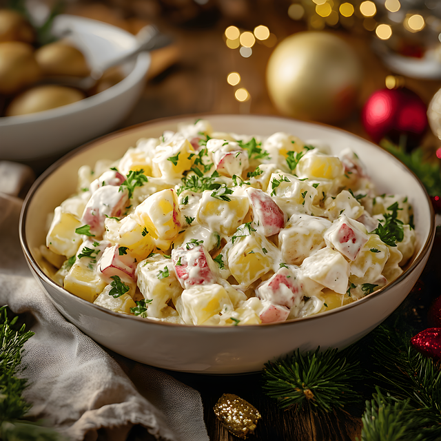 Free ai generated potato salad illustration