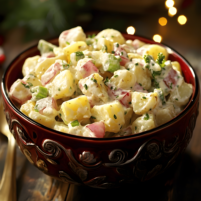 Free ai generated potato salad illustration