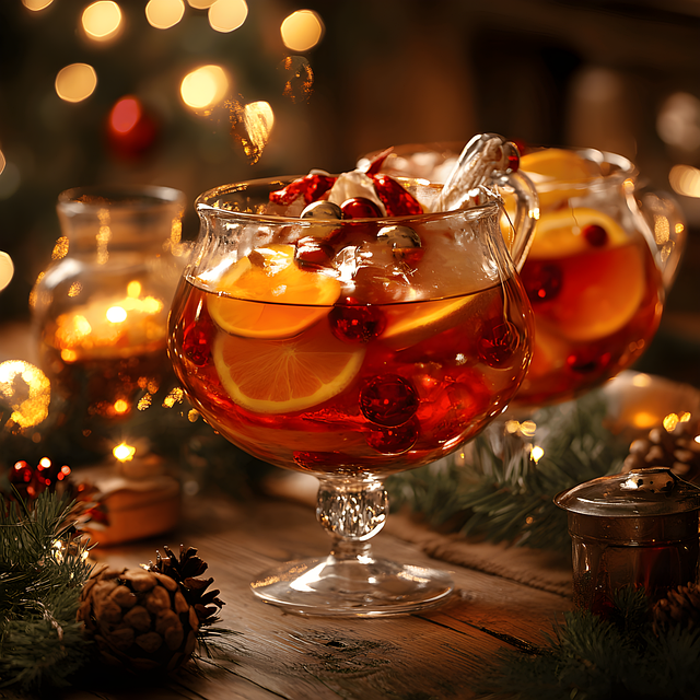Free ai generated punch christmas illustration