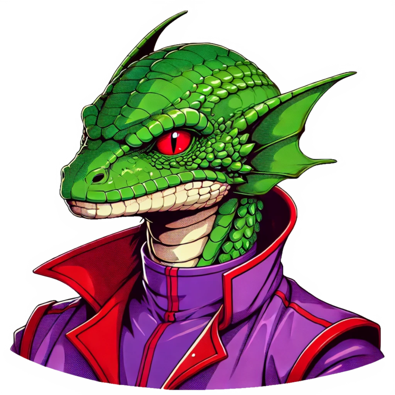 Free anime alien dragon illustration