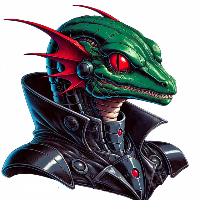 Free anime alien dragon illustration
