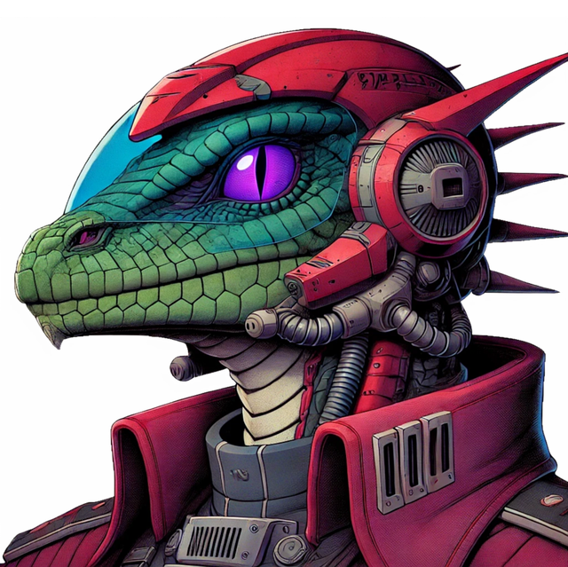Free anime alien dragon illustration