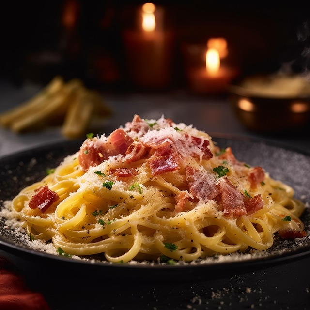 Free ai generated carbonara pasta illustration