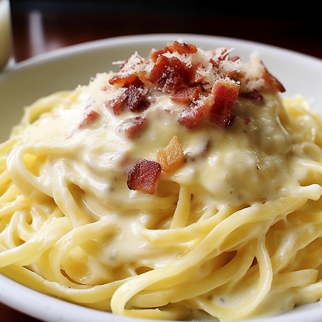 Free ai generated carbonara pasta illustration