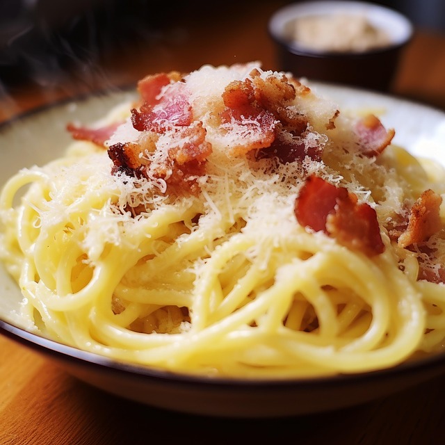 Free ai generated carbonara pasta illustration