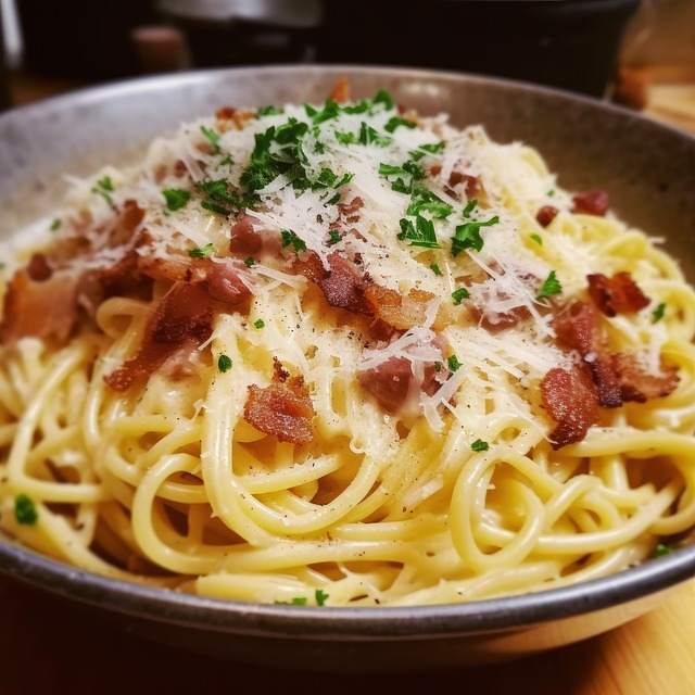 Free ai generated carbonara pasta illustration