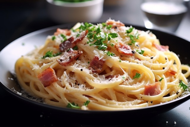 Free ai generated carbonara pasta illustration