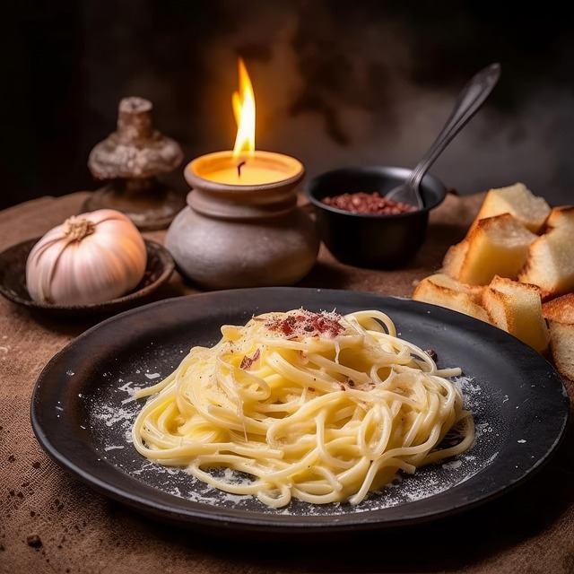 Free ai generated carbonara pasta illustration