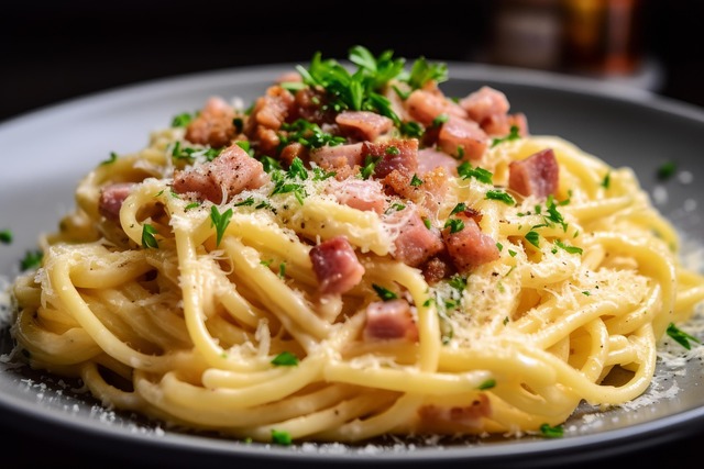 Free ai generated carbonara pasta illustration
