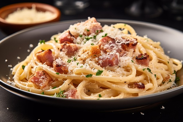 Free ai generated carbonara pasta illustration
