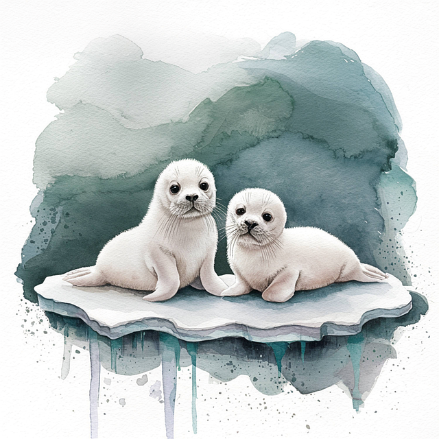 Free seal nature beach illustration