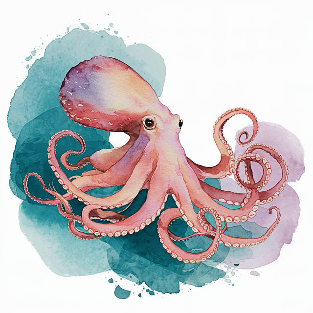 Free ai generated octopus nature illustration