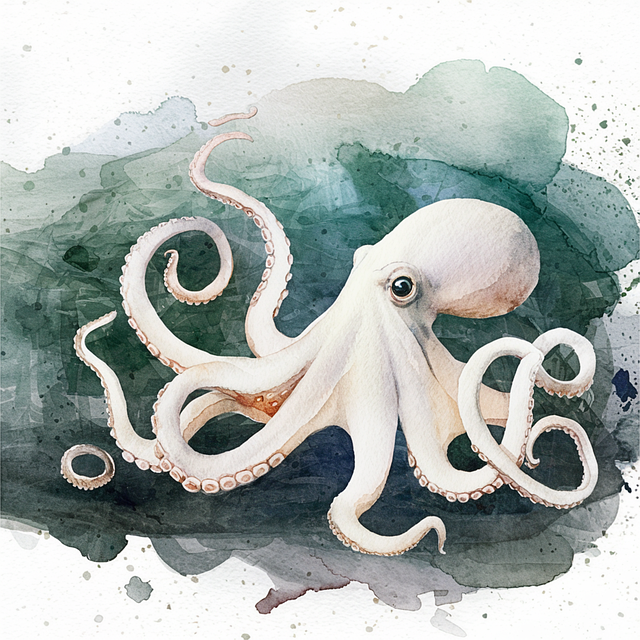 Free ai generated octopus nature illustration
