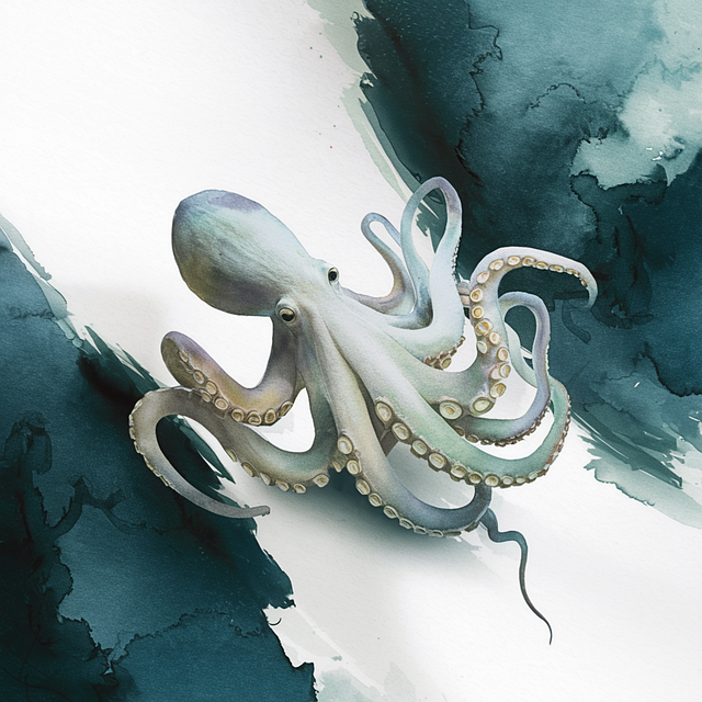 Free ai generated octopus nature illustration