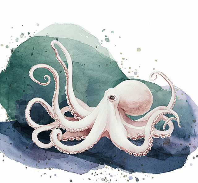 Free ai generated octopus nature illustration