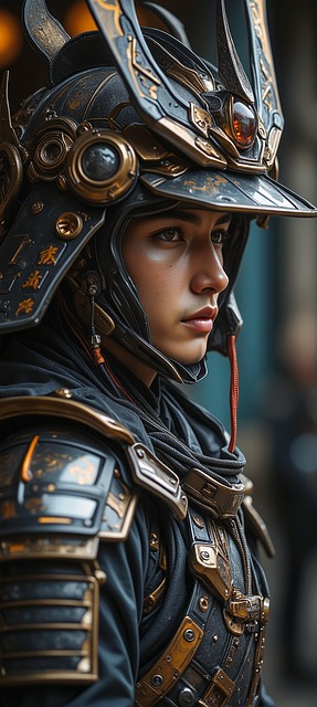 Ai Genereret, Samurai, Portræt, Skønhed
