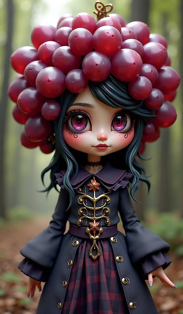 Free ai generated child grapes illustration