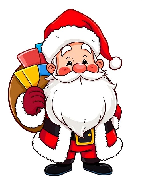 Free ai generated santa christmas illustration