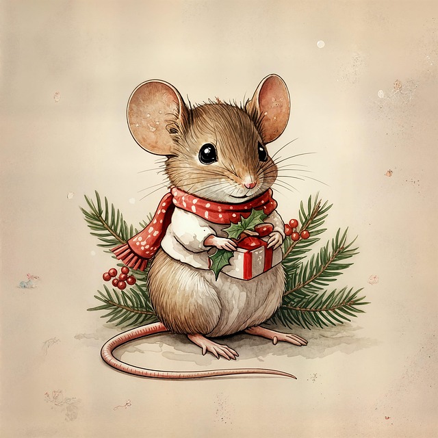 Ai Generiert, Maus, Weihnachten
