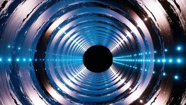 Free ai generated tunnel glowing illustration