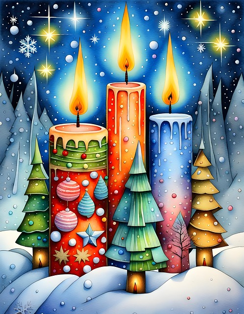 Free ai generated christmas winter illustration