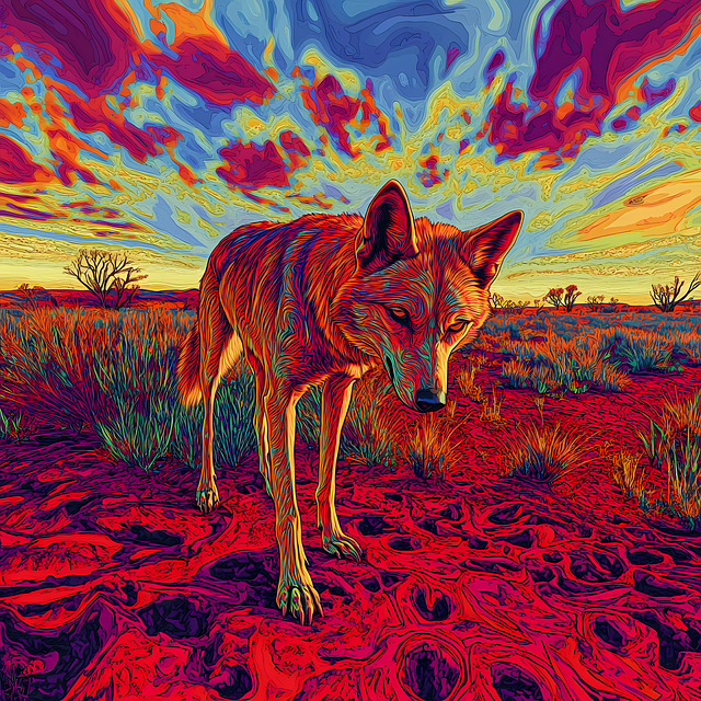 Ai Generiert, Australien, Dingo, Outback
