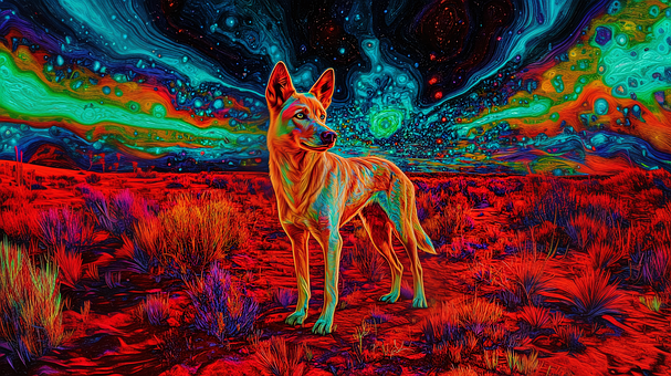 Ai Generiert, Dingo, Aborigines, Wild