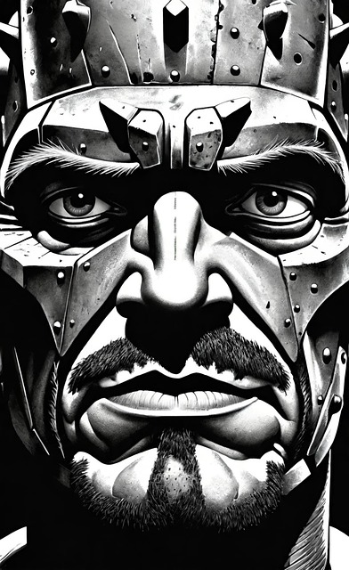 Free ai generated man warrior illustration