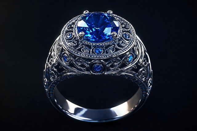 Ai Generiert, Diamant, Ring, Saphir