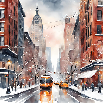 Taxi, Nueva York, Ciudad, Manhattan