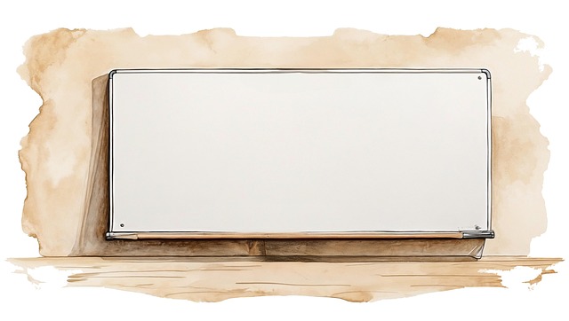 Free mockup whiteboard hand illustration
