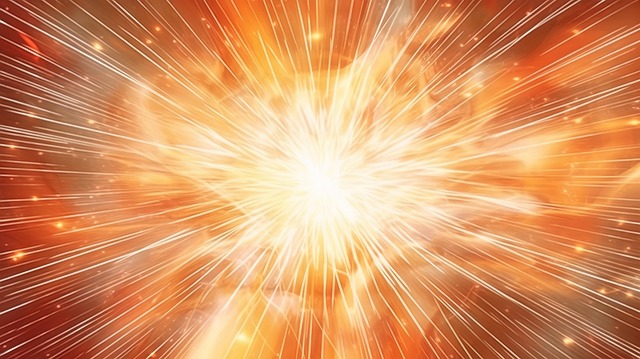 Free explosion light rays illustration