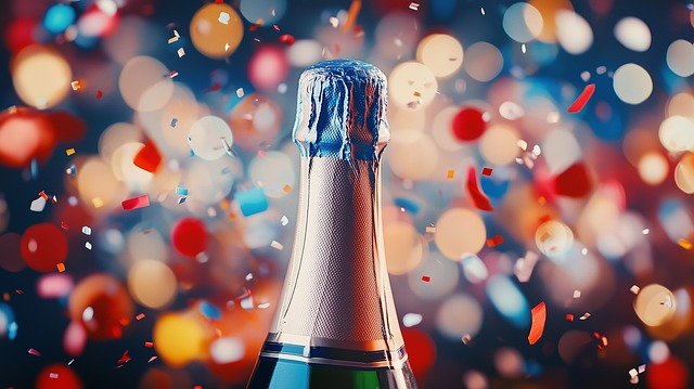 Free ai generated champagne celebration illustration