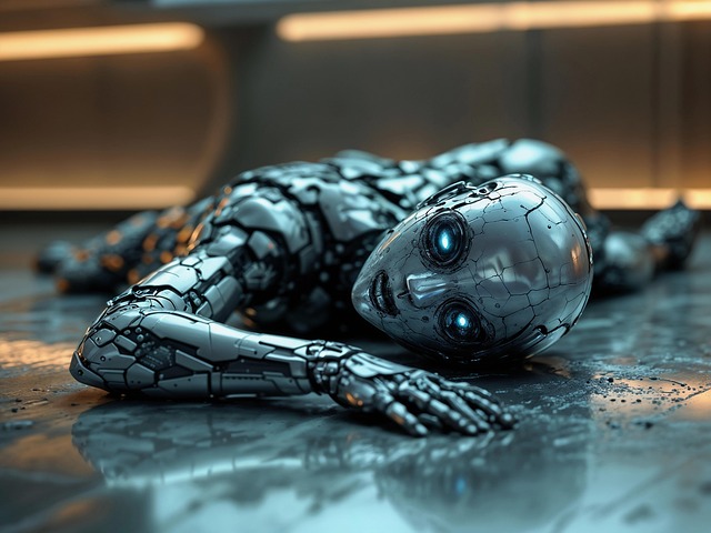 Free robot cyborg technology illustration