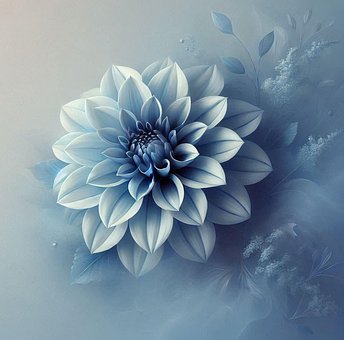 Free Dahlia Indigo illustration and picture
