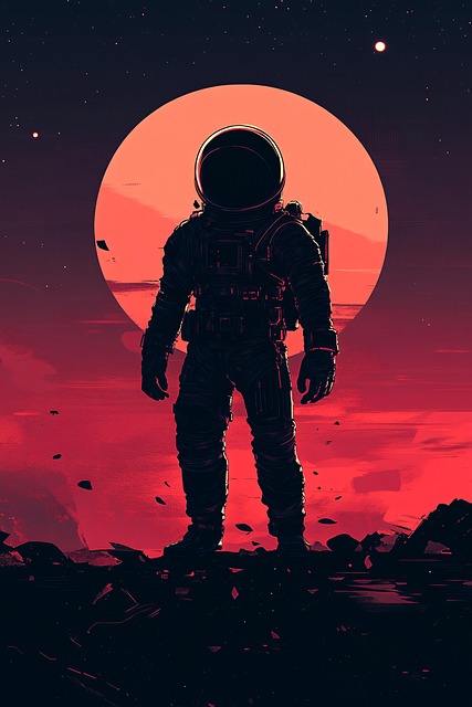 Free ai generated astronaut space illustration