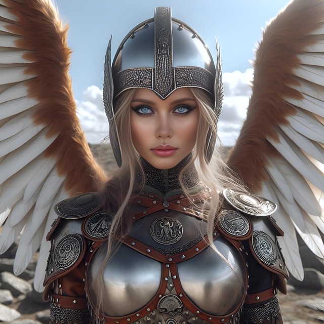 Девушка, Воин, Valquiria, Fantasía