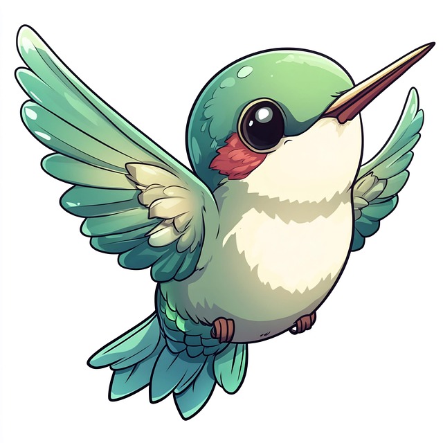 Free ai generated hummingbird bird illustration