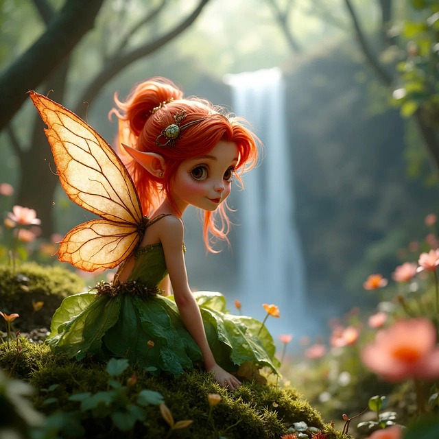 Free ai generated pixie fairy illustration