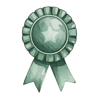Akvarel, Pris, Badge, Præmie, Bånd