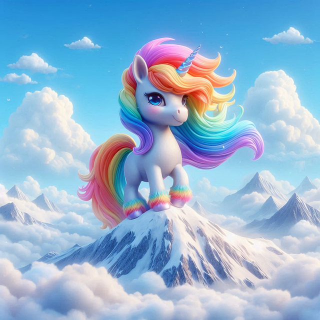 Free ai generated nature unicorn illustration