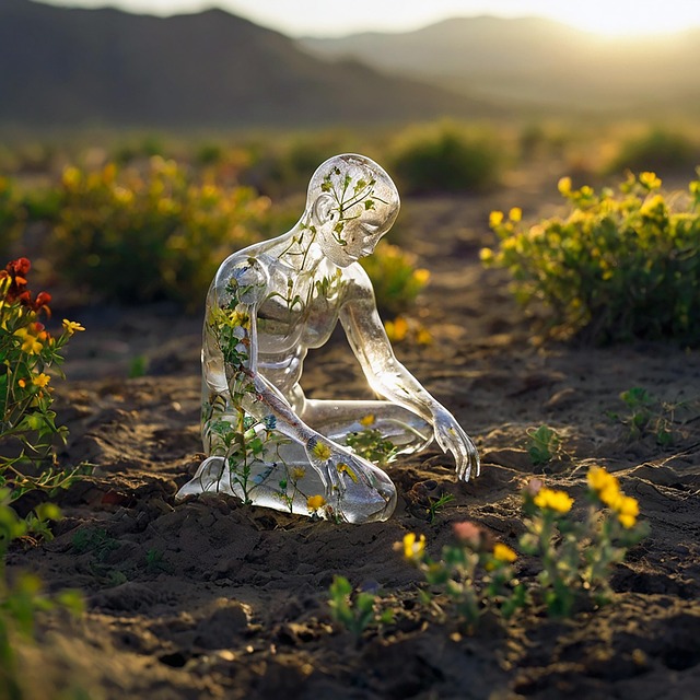 Free ai generated glass garden illustration