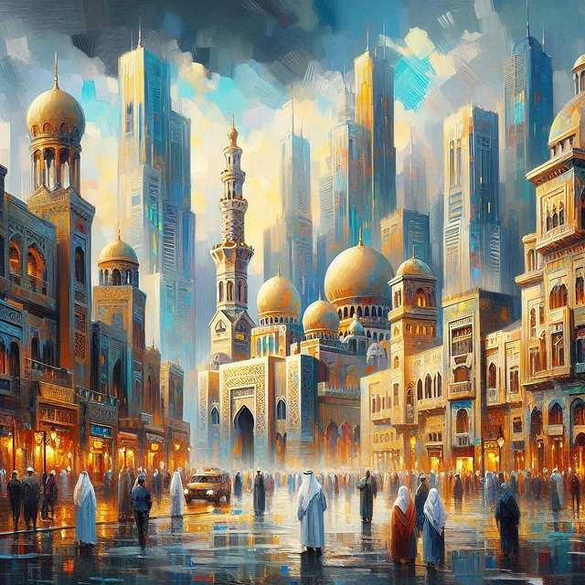 Download Ai Generated, Arab, Crowd. Royalty-Free Stock Illustration ...