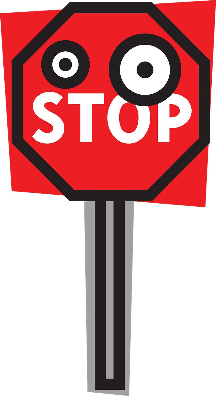 Download Stop, Sign, Cartoon. Royalty-Free Vector Graphic - Pixabay