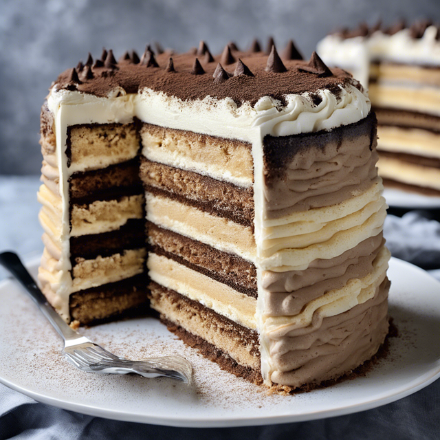 Free ai generated tiramisu cake cake illustration