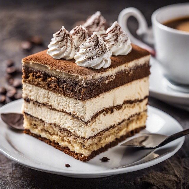 Free ai generated tiramisu cake illustration